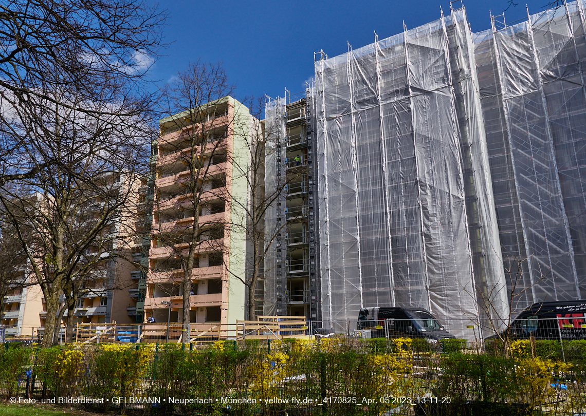 05.04.2023 - Baustelle Kurt-Eisner-Straße in Neuperlach